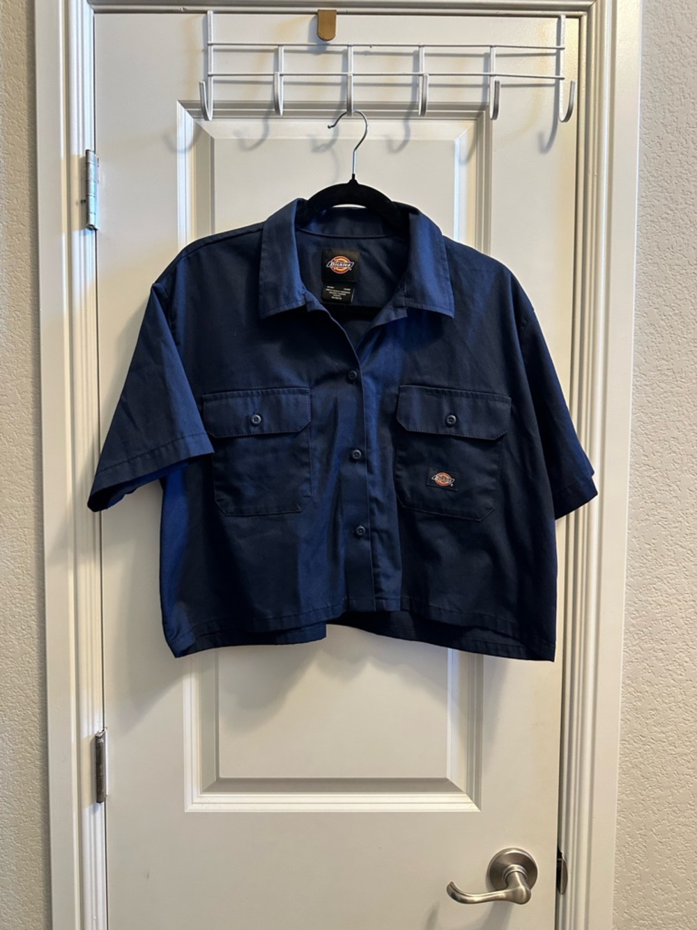 Dickies Navy Blue Women's Work Shorts - Picture 3 of 5